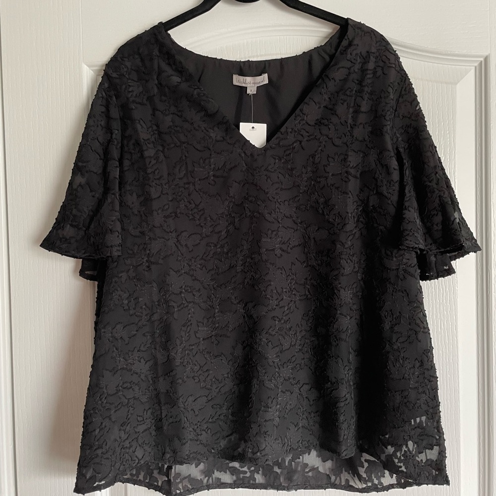 Black lace, Wishlist Apparel, Large Blouse